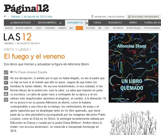 las 12 prensa un libro quemado